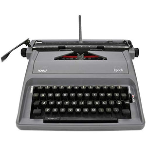 Royal Epoch Classic Portable Manual Typewriter - Gray by Royal