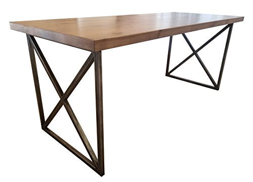 Contemporary Writing Desk (96" L x 30" x 30" H, Charred Ember Finish)