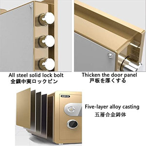 QXWJ Safe Box,Safe Safe Box Security Safe Box Digital Cabinet Safe Steel,Fireproof,Waterproof and Anti-Theft Security Large-Capacity Storage Cabinet,Small Household High 25cm/30cm/45cm