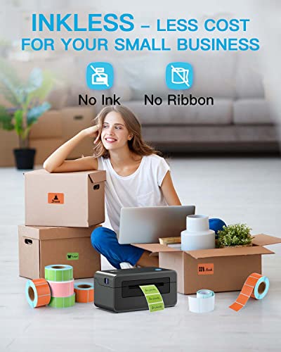 Thermal Label Printer - iDPRT SP410 Thermal Shipping Label Printer, 4x6 Label Printer, Thermal Label Maker, Compatible with Shopify, Ebay, UPS, USPS, FedEx, Amazon & Etsy, Support Multiple Systems