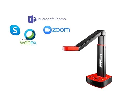 Lumens 4K USB/HDMI Document Camera with LED Light, 13MP CMOS, 30x Zoom