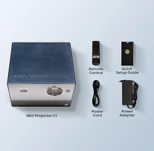 Hisense C1 4K UHD RGB Laser Portable Mini Projector, 300" Netflix Dolby Vision HDR10