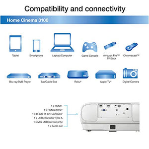 Epson Home Cinema 3100 1080p 3LCD Home Theater Projector