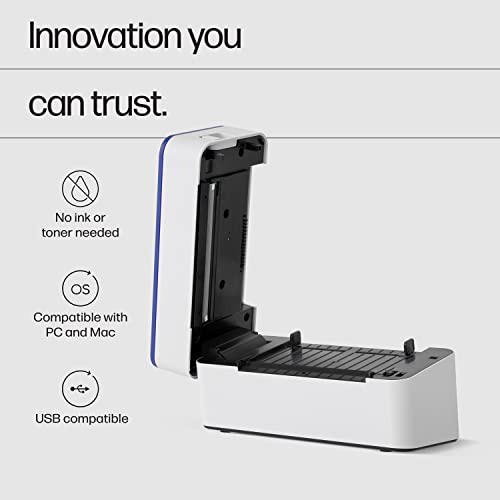 HP Shipping Label Printer, 4x6 Commercial Grade Direct Thermal, High-Speed 300 DPI, Barcode Printer