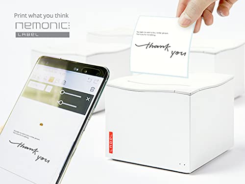 MANGOSLAB nemonic Label - Label Printer & Sticky Notes Printer | Thermal Label Printer | Label Maker | Sticker Printer | Bluetooth Label Printer | iOS & Android & MS Office