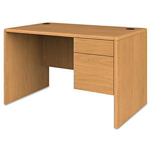 HON 10700 Series Single Right Pedestal Desk, Harvest - 48w x 30d x 29 1/2h