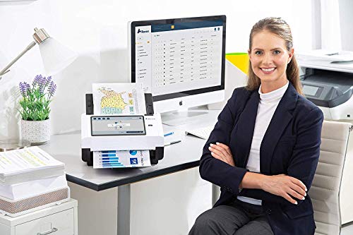 Raven Pro Document Scanner - Huge LCD Touchscreen, High Speed Color Duplex Feeder (ADF), Wireless Scan to Cloud, WiFi, Ethernet, USB, Home or Office