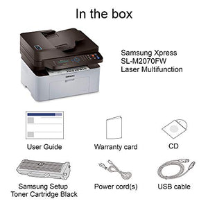 Samsung Xpress M2070FW Wireless Monochrome Laser Printer with Scan/Copy/Fax, Simple NFC + WiFi Connectivity (SS296H)
