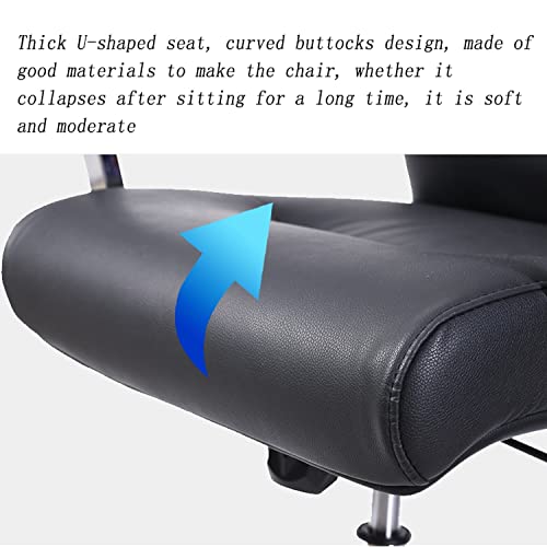 HUIQC Executive Office Chair - High Back PU Leather Swivel Desk Seat