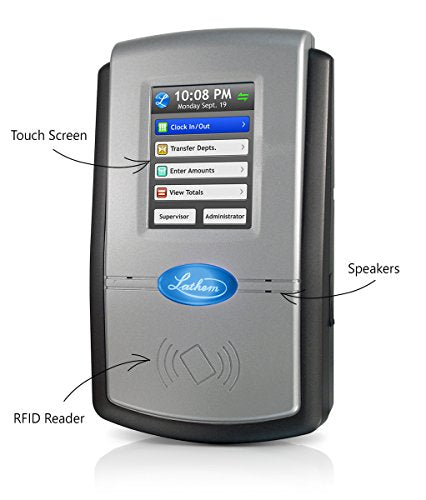 Lathem PC600 Touch Screen Time Clock System - Eco home office
