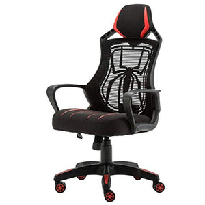 UsmAsk Adjustable High Back Gaming Chair - Black/Red Spiderman Office Chair