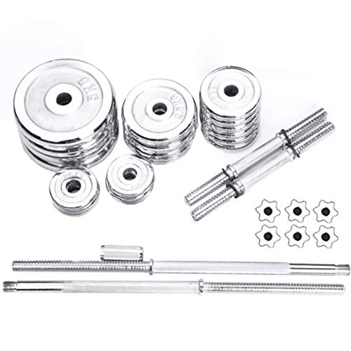 AT-X Adjustable Dumbbells Barbell with Connector Options Each Other Convertible, Weight Exercise Equipment Strength Training for Home and Gym [US Stock] (110 lbs)