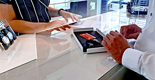 Sneeze Guard & Shield For Counters - Clear 1/4" Protective Plexiglass - 35.4" x 35.9"