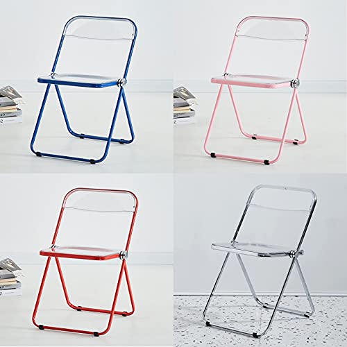J-DYHGB Folding Back Rest Chair with Metal Frame - Ergonomic Office Stacking Chair