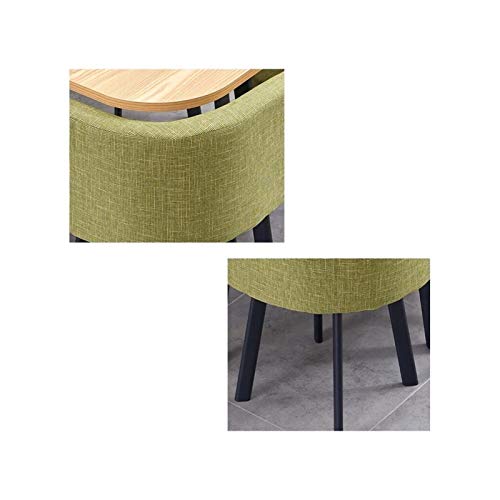 AkosOL Office Table and Chair Set - Business Dining Table with 4 Chairs - Bedroom Office Reception Desk - Home Dining Table and Chair Combination - Living Room Furniture (Color: A)