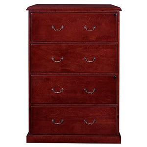 Regency Lateral File Prestige 4 Drawer 35.5" Mahogany