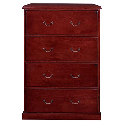 Regency Lateral File Prestige 4 Drawer 35.5" Mahogany