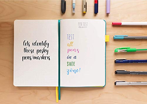 A5 Dotted Journal by Scribbles That Matter - Bullet Dot Grid Notebook - No Bleed Thick 160gsm Fountain Pens Friendly Paper - Hardcover with Large Inner Pocket - Pro Version - Navy Blue