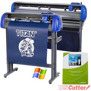 28" USCutter Titan 3 Vinyl Cutter with Servo Motor and ARMS Contour Cutting Plus Design/Cut Software