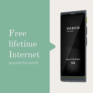 Vasco Electronics Vasco V4 Language Translator Device | 108 Languages | Free Lifetime Internet | Model 2022