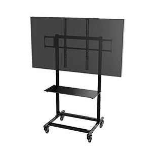 Cotytech CT-OS45-1S Adjustable Ergonomic Mobile TV Cart for 56-Inch to 70-Inch TVs with 1 Shelf