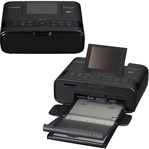 Canon SELPHY CP1300 Wireless Compact Photo Printer (Black) + Canon KP-108IN Color Ink Paper Set (Produces up to 108 of 4 x 6" prints) + Xtech Custom Case + USB Printer Cable + HeroFiber Cleaning Clot
