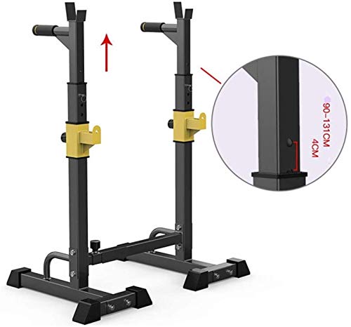 ZXNRTU Strength Training Equipment Strength Training Dip Stands Adjustable Power Tower Adjustable Height 90cm - 140cm Multi Function Pull Up Station for Strength Training Full Body Strength Training