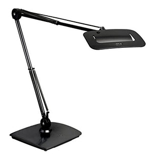 Luxo Split LED light with sensor & table/desk base (black) (16013BK)