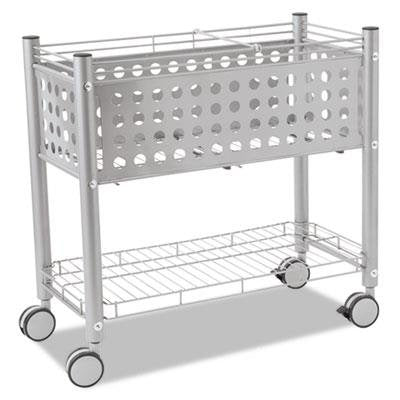 Vertiflex Mobile File Cart with Open Top, 28.25 x 13.75 x 27.375 Inches, Matte Gray (VF52000)