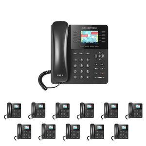 MM MISSION MACHINES Business Phone System G200C: Grandstream GXP2135 Phones + Cloud Server + Free 3-Months Cloud Phone Service (12 Phone Bundle)