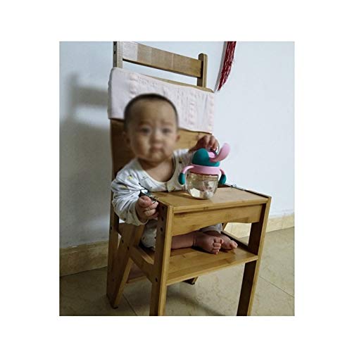 LUCEAE 4 Step Wooden Folding Step Stool - Portable Planter Dining Chair