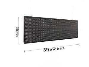 CX Outdoor Programmable LED Signs Full Color Scrolling Led Display 39"x14" High Brightness LED Advertising Sign Board