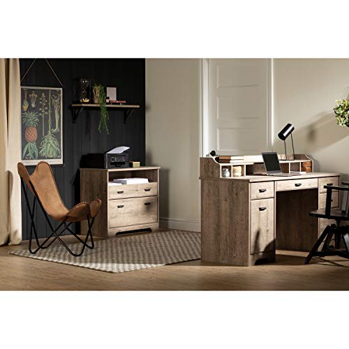South Shore Versa 2-Drawer File Cabinet, Gray Maple