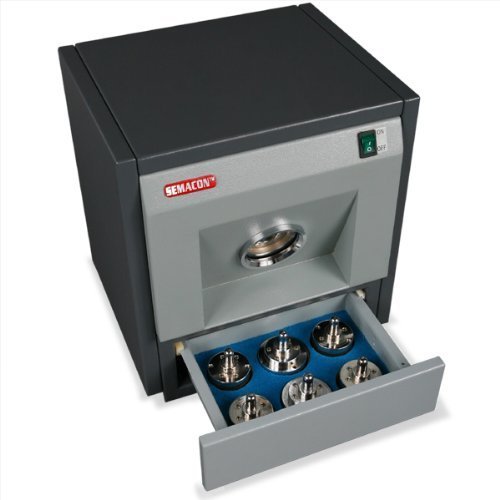 Semacon CM-75 High Speed Coin Roll Wrapper Crimping Machine, (Crimper) Complete Set with 6 Crimp Heads Included 1¢, 5¢, 10¢, 25¢, 50¢, 1 (SBA/Golden), High Speed Roller Bearing/Friction System