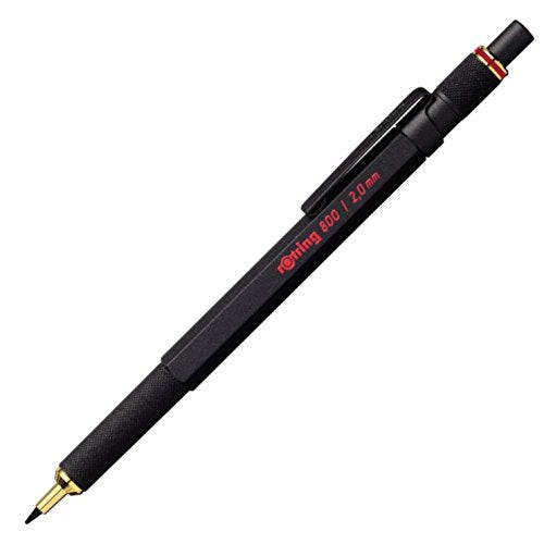 rotring 800 Lead Holder Clutch Knock System - 2 mm - Black Body