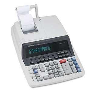 SHARP QS2770H Two-Color Ribbon Printing Calculator - 4.8 Lines/Sec, Black/Red Print