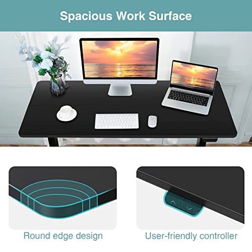 WOKA 48 x 24 Inch Electric Standing Desk, Standing Desk Mat Anti Fatigue
