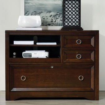Hooker Furniture Kinsey Utility File Console in Walnut