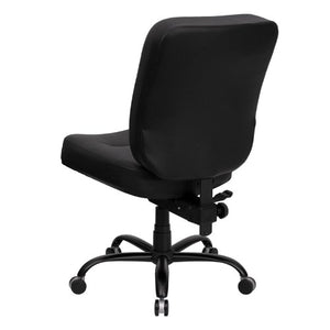 Flash Furniture HERCULES Series Big & Tall 400 lb. Rated Black Leather Executive Swivel Chair