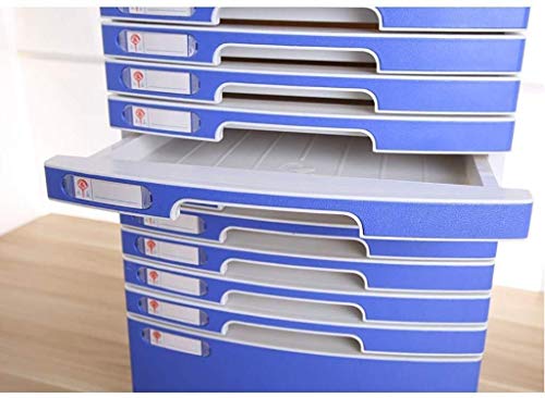 File Cabinets Flat Storage Box Plastic Desktop with Lock 14 Drawers