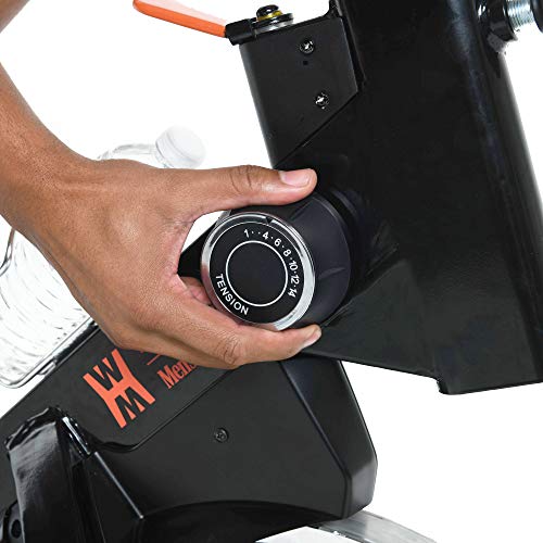 Women’s Health Men’s Health Indoor Cycling Exercise Bike with MyCloudFitness App and Phone/Tablet Holder, Black (1227)