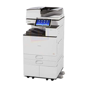 Refurbished Ricoh Aficio MP C3504 Tabloid/Ledger-Size Color Laser Multifunction Copier - 35ppm, Copy, Print, Scan, 2 Trays, Stand (Renewed)