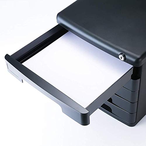 UGani Plastic 5-Drawer Flat File Cabinet for A4 Files and Books