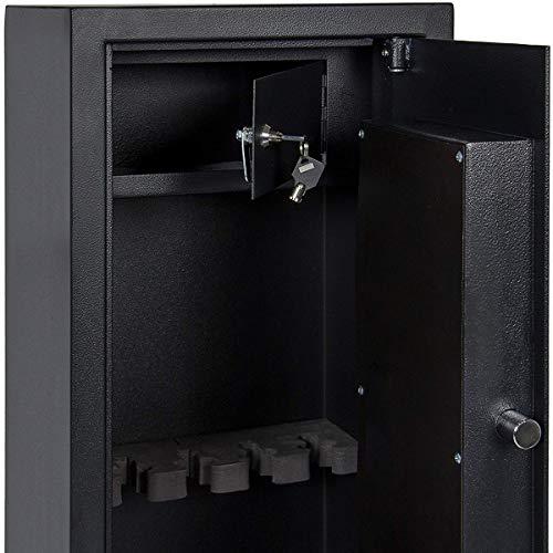 Gearmart Fast Access Rifle Safe Large and Durable for 5-Gun Shotgun Cabinet