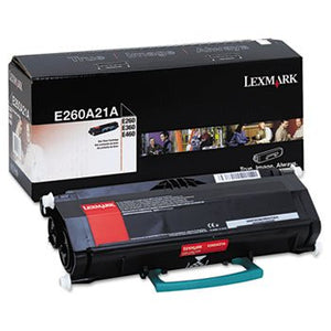 Lexmark E260A21A E260 360 460 Toner Cartridge (Black) in Retail Packaging