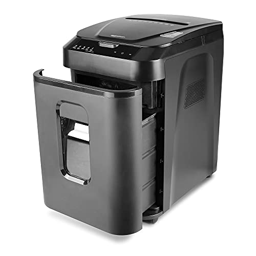 Amazon Basics Autofeed Micro Cut Paper Shredder, Black