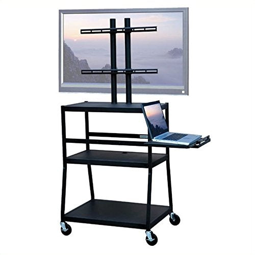 VTI Wide Body Cart for up to 42" Flat Panel TV w/Pull Out Shelf