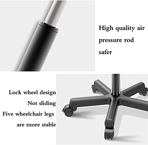 Machinery Parts Mobile Height Adjustable Laptop Stand Desk Rolling Cart -L (Color: Heighten)
