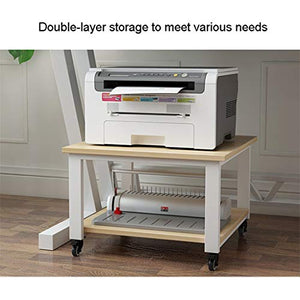 Printer Stand Vintage Printer Stand Easy to Move Printer Stand Super Load-bearing Stand Printer Desk Under Desk Printer Stand with 4 Wheels for Mini 3D Printer Under Desk Printer Stand Home Printer S
