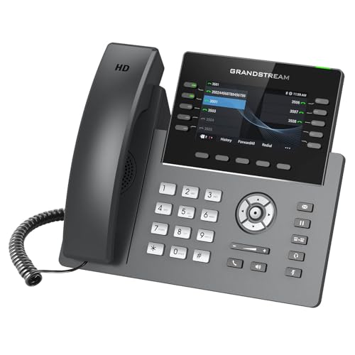 MM MISSION MACHINES Business Phone System G400: Grandstream 2615 Phones + Server + Free 1 Year Phone Service (6 Phone Bundle)